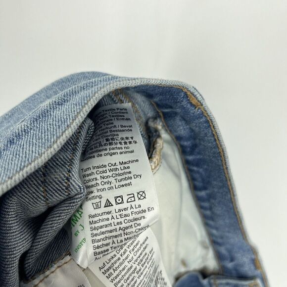 J Crew Jeans Size 28 Tall Womens Blue Demi Boot Jeans Light Wash Stretch Raw Hem - Picture 9 of 10